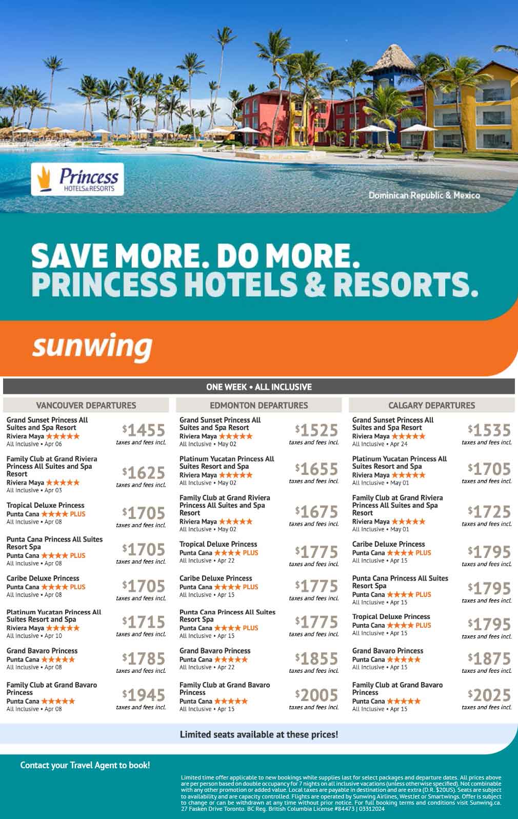 Save More. Do More. Princess Hotels & Resorts