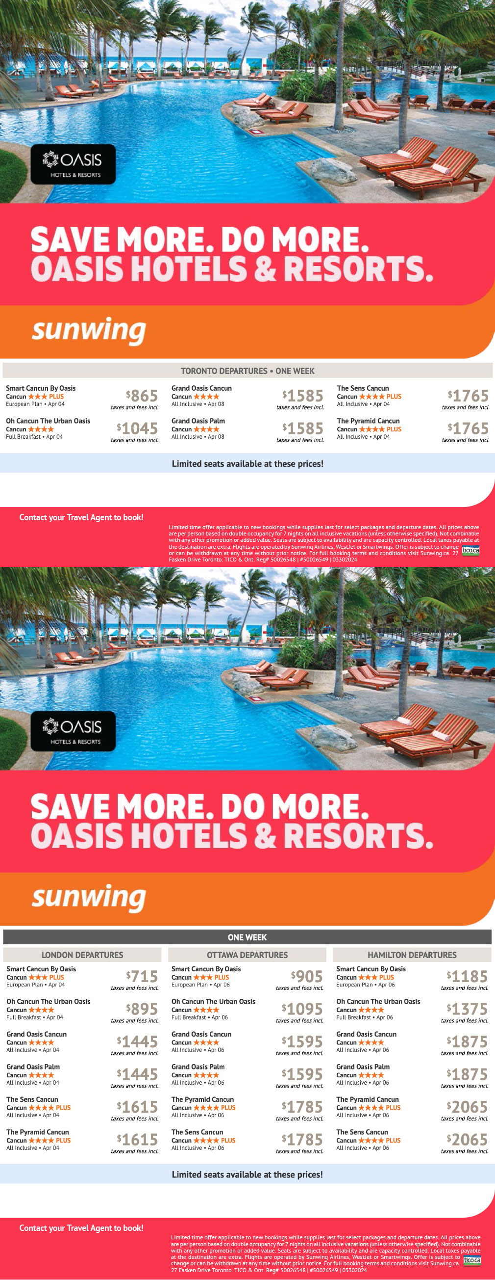 Save More. Do More. Oasis Hotels & Resorts